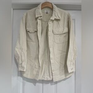 American Eagle Outfitters Men's Light Tan Corduroy Shirt Jacket